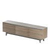 Kasandra pakoworld TV cabinet in beige marble-sonoma shade 180x35x48.5cm