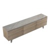 Kasandra pakoworld TV cabinet in beige marble-sonoma shade 180x35x48.5cm