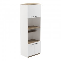 Rowan pakoworld kitchen cabinet in white-sonoma shade 60x42x182cm Rowan pakoworld kitchen cabinet in white-sonoma shade 60x42x182cm