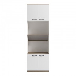 Rowan pakoworld kitchen cabinet in white-sonoma shade 60x42x182cm Rowan pakoworld kitchen cabinet in white-sonoma shade 60x42x182cm