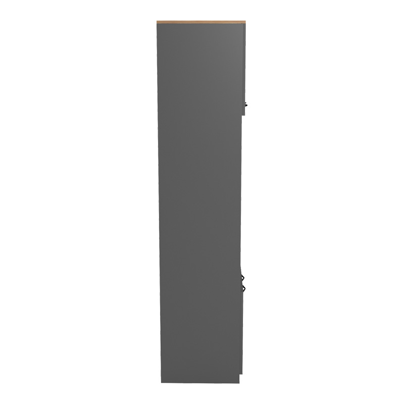 Ντουλάπα κουζίνας Rowan pakoworld σε oak-ανθρακί απόχρωση 60x42x182εκ