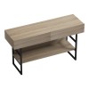 Console table Vien pakoworld in sonoma-black color 139x43x75.5cm