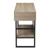 Console table Vien pakoworld in sonoma-black color 139x43x75.5cm