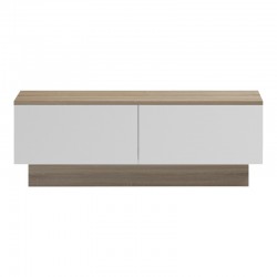 Τραπέζι σαλονιού Winey pakoworld σε sonoma-λευκή απόχρωση 90x60x31.5εκ