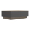 Coffee table Winey pakoworld in sonoma-antthracite color 90x60x31.5cm