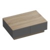 Coffee table Winey pakoworld in sonoma-antthracite color 90x60x31.5cm