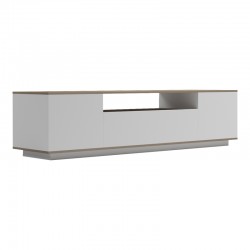 Έπιπλο τηλεόρασης Winey pakoworld σε sonoma-λευκή απόχρωση 180x44.5x44.5εκ