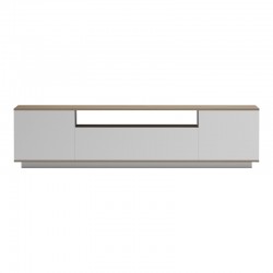 Έπιπλο τηλεόρασης Winey pakoworld σε sonoma-λευκή απόχρωση 180x44.5x44.5εκ