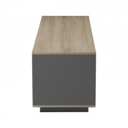 Έπιπλο τηλεόρασης Winey pakoworld σε sonoma-ανθρακί απόχρωση 180x44.5x44.5εκ