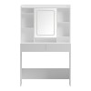 Dressing table Efilia pakoworld with led in white color 90x40x145cm