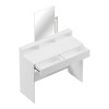 Dressing table Frentsel pakoworld with mirror in white color 100x40x140cm
