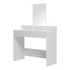 Dressing table Frentsel pakoworld with mirror in white color 100x40x140cm