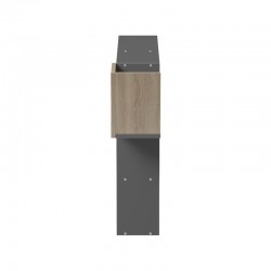 Wall shelf rack Wenia pakoworld in sonoma-anthracite 99.5x15x61cm Wall shelf rack Wenia pakoworld in sonoma-anthracite 99.5x15x61cm