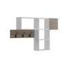 Wall shelf rack Wenia pakoworld in sonoma-white 99.5x15x61cm