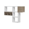 Wall shelf rack Wenia pakoworld in sonoma-white 99.5x15x61cm