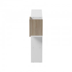Wall shelf rack Wenia pakoworld in sonoma-white 99.5x15x61cm