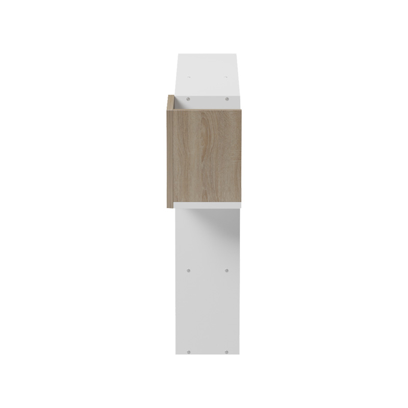 Wall shelf rack Wenia pakoworld in sonoma-white 99.5x15x61cm