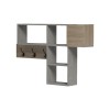 Wall shelf rack Wenia pakoworld in sonoma and beige marble look 99.5x15x61cm