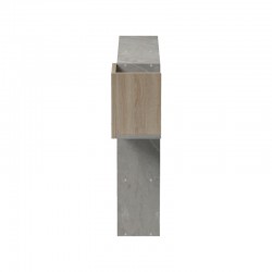 Wall shelf rack Wenia pakoworld in sonoma and beige marble look 99.5x15x61cm