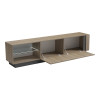 TV cabinet with Led Vario pakoworld sonoma - anthracite 185.6x35x45cm