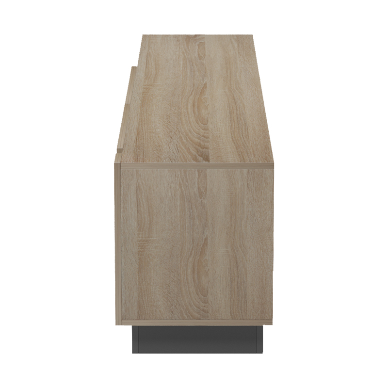 TV cabinet with Led Vario pakoworld sonoma - anthracite 185.6x35x45cm