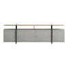 Medousa pakoworld sonoma TV cabinet with grey-beige marble finish 160x35.5x50cm