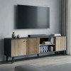 Tuscany pakoworld sonoma-anthracite TV stand 180x41x51cm