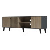 Tuscany pakoworld sonoma-anthracite TV stand 180x41x51cm