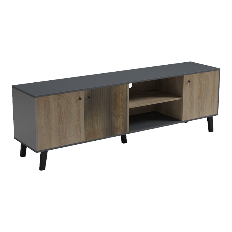 Tuscany pakoworld sonoma-anthracite TV stand 180x41x51cm
