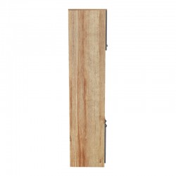 Ντουλάπα κουζίνας Rowan pakoworld σε oak-ανθρακί απόχρωση 60x42x182εκ