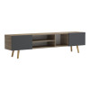 Osclo pakoworld sonoma-anthracite TV cabinet 160x30x53.5cm