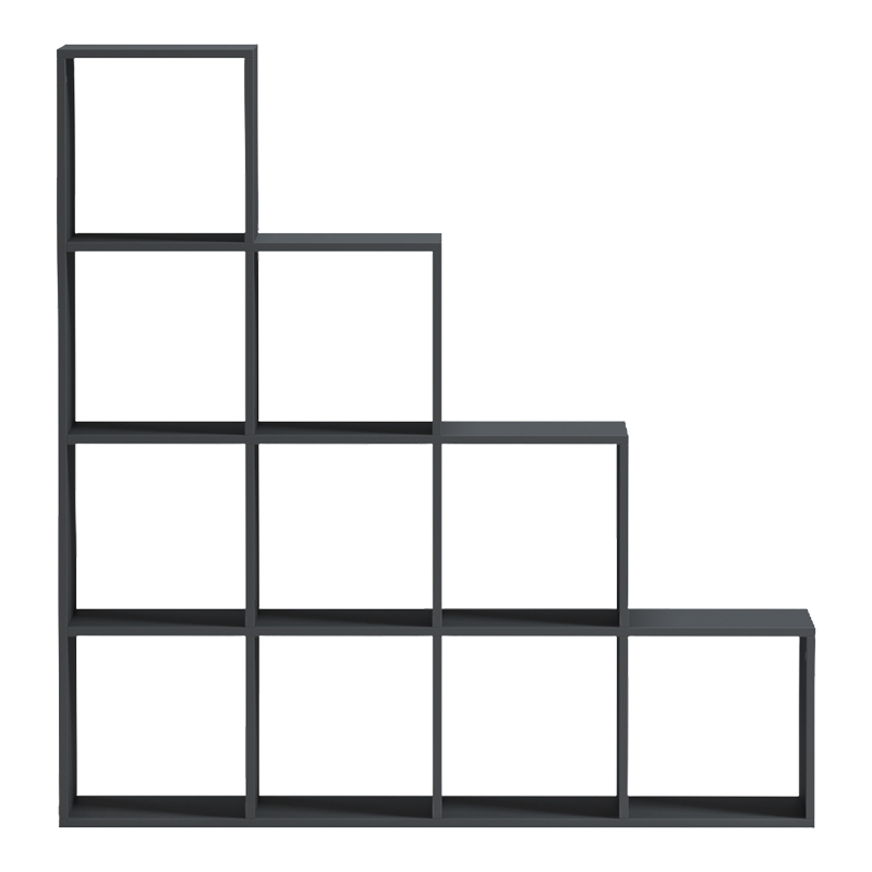 Scala pakoworld anthracite bookcase 129.5x29x129.5cm