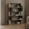 Tetri bookcase pakoworld sonoma-anthracite 121.8x25.4x158.8cm