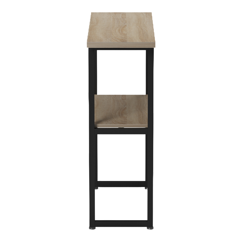 Κονσόλα Solain pakoworld sonoma-μαύρο μέταλλο 79x29x85εκ