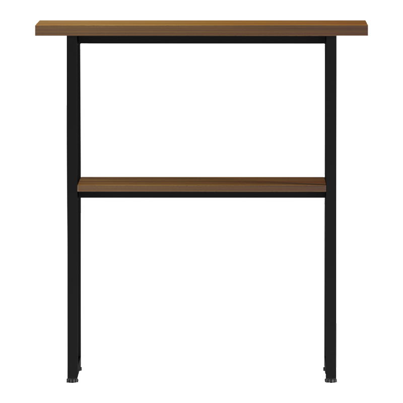 Κονσόλα Solain pakoworld καρυδί-μαύρο μέταλλο 79x29x85εκ