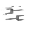 Wall shelf Galler pakoworld sonoma 79x19.5x18cm