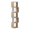 Βιβλιοθήκη Cubik pakoworld sonoma- γκρι μπεζ οψη μαρμάρου 35x30x161εκ
