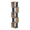 Cubik pakoworld sonoma -anthracite  bookcase 35x30x161cm