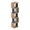 Cubik pakoworld sonoma -anthracite  bookcase 35x30x161cm