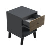 Tuscany bedside table pakoworld sonoma-anthracite 40x40x55cm