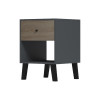 Tuscany bedside table pakoworld sonoma-anthracite 40x40x55cm