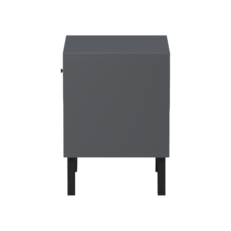 Tuscany bedside table pakoworld sonoma-anthracite 40x40x55cm