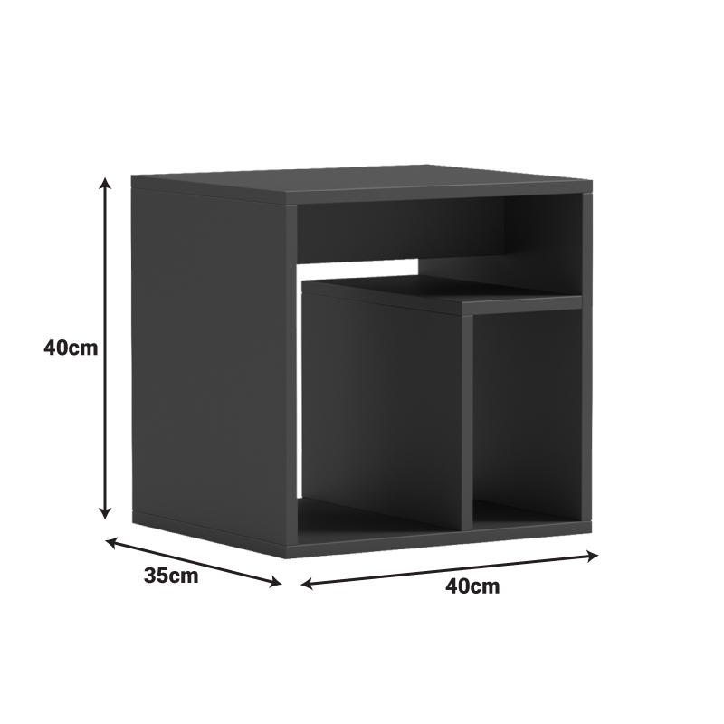 Doublo side table pakoworld sonoma 40x35x40cm