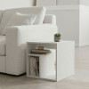 Doublo side table pakoworld white 40x35x40cm