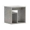 Doublo side table pakoworld grey beige marble look 40x35x40cm