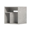 Doublo side table pakoworld grey beige marble look 40x35x40cm
