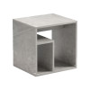 Doublo side table pakoworld grey beige marble look 40x35x40cm