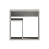 Doublo side table pakoworld grey beige marble look 40x35x40cm