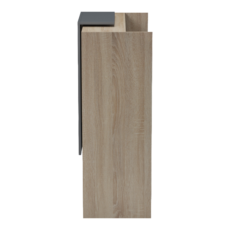 Reception desk Zowel pakoworld with LED sonoma-anthracite 90x40x110cm