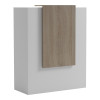 Reception desk Zowel pakoworld with LED white - sonoma 90x40x110cm